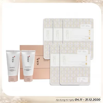 Combo Làm Sạch & Mặt Nạ Dưỡng Da YEHWADAM PURE BRIGHTENING NOURISHING FACIAL